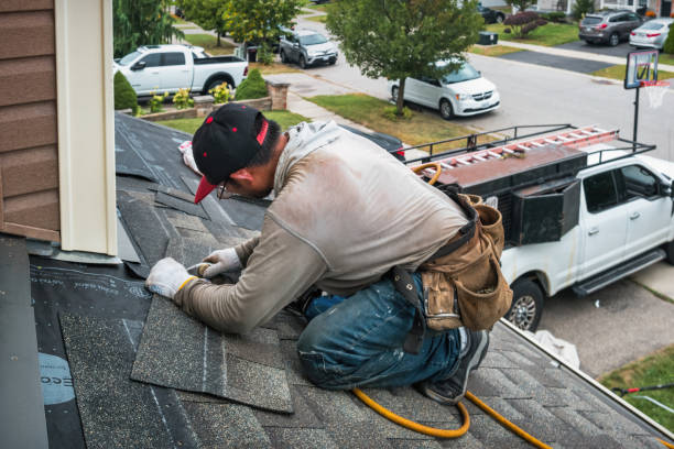Professional Emergency Roof Repair technician working in Johnstown, OH